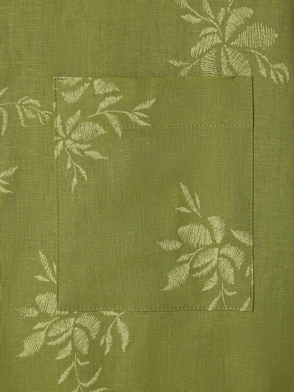 MARK FORMELLE Рубашка 583306 502985-1 цветы на оливковом