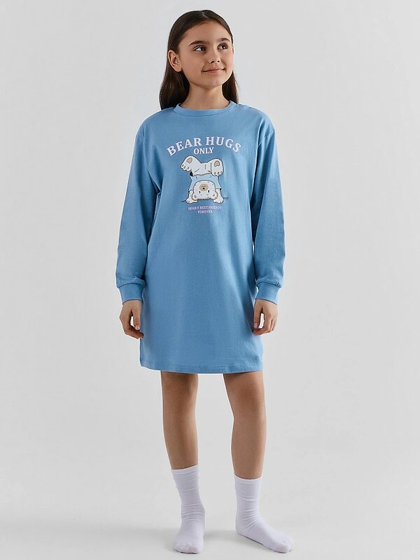 MARK FORMELLE Сорочка 583308 577718 сине -голубой +печать