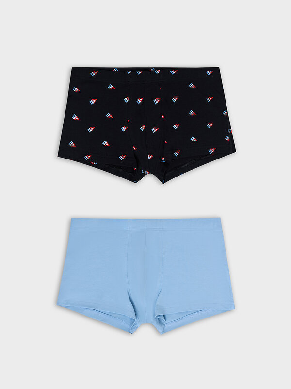MARK FORMELLE Трусы 583340 411229-2 узор на черном +пыльный.голубой