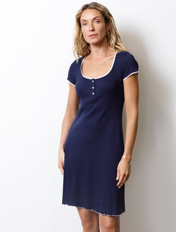 VILATTE Платье 583364 D42.119 т.синий