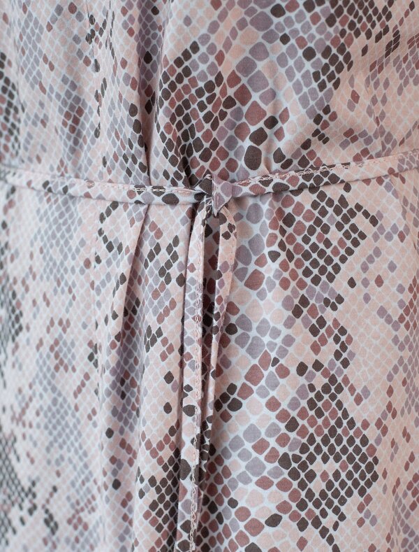 VILATTE Платье 583367 D42.122 кофейно-пудровый питон