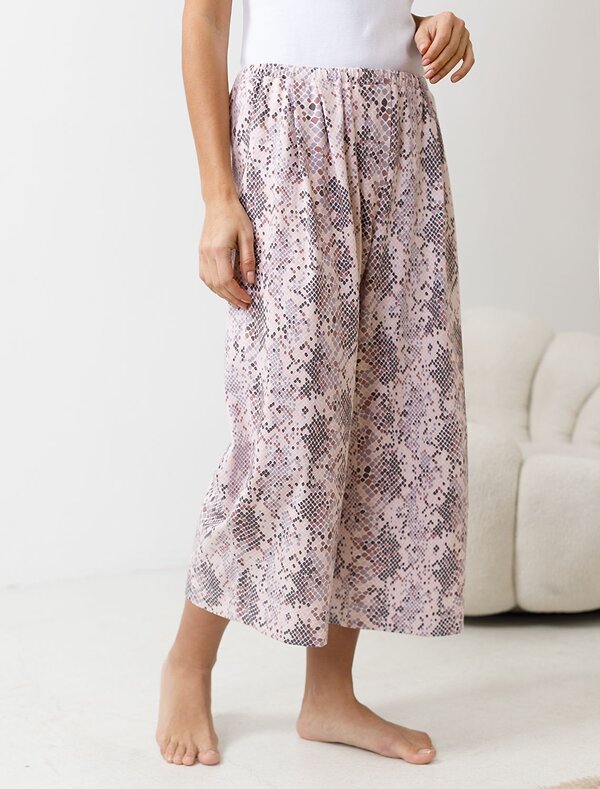 VILATTE Брюки 583394 D44.162 кофейно-пудровый питон