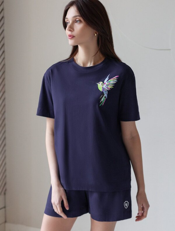 VILATTE Шорты 583407 D48.012 т.синий_vilatte