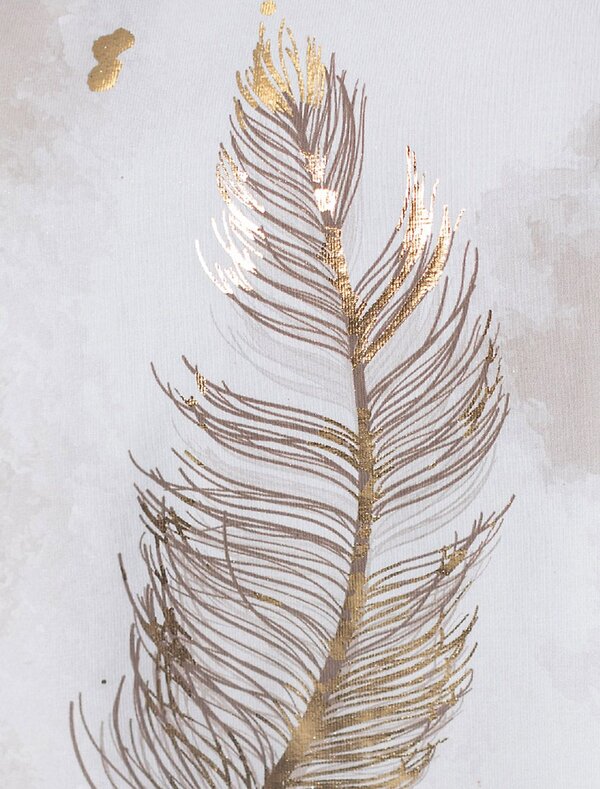 VILATTE Футболка 583415 D49.145 белый-черный_перо