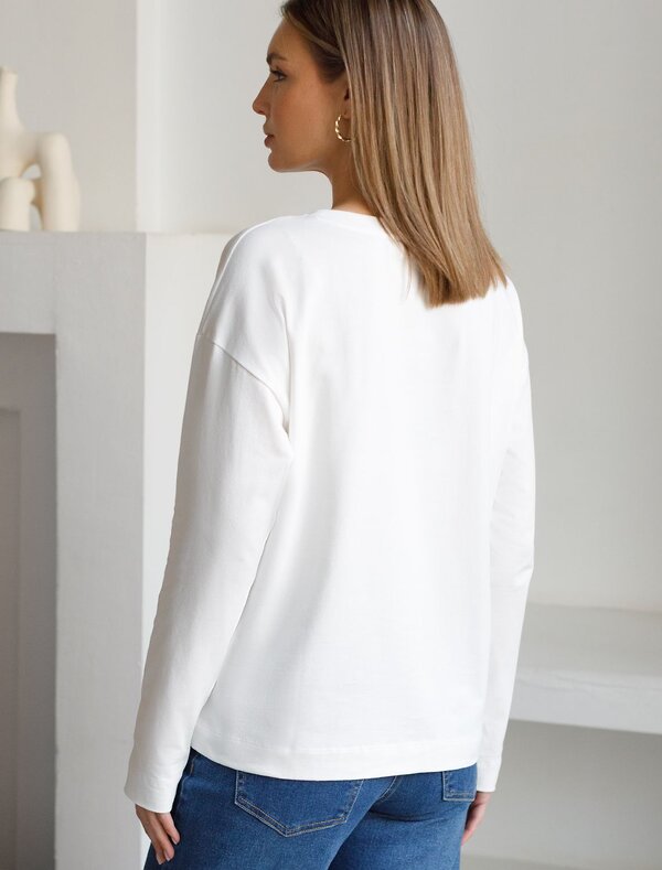 VILATTE Джемпер 583417 D49.148 молочный_листья