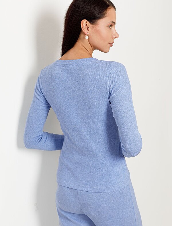 VILATTE Джемпер 583425 D49.151 голубой меланж