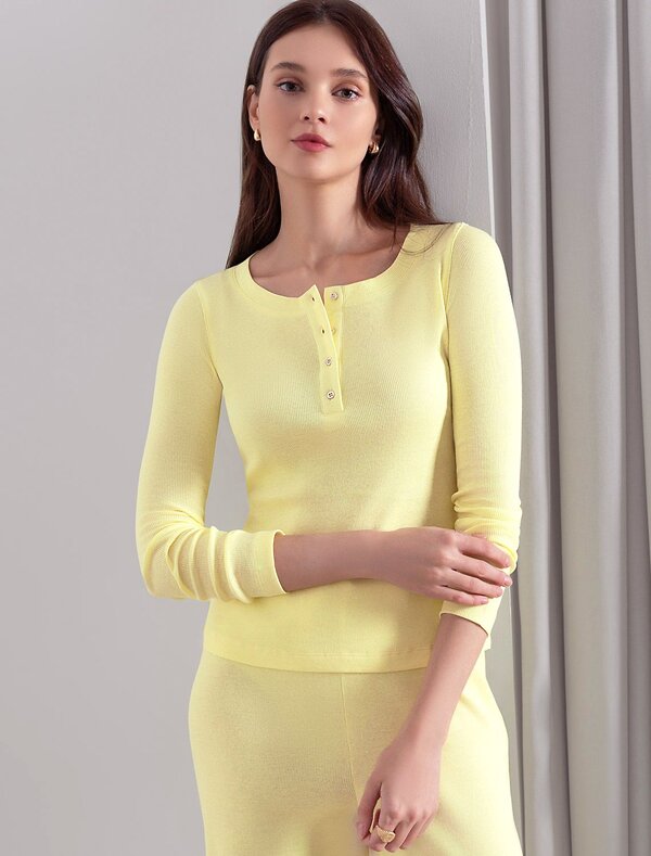 VILATTE Джемпер 583427 D49.151 лимонный