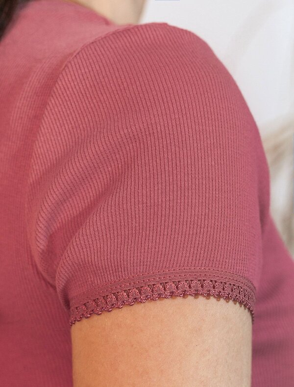 VILATTE Футболка 583434 D49.152 т.коралл