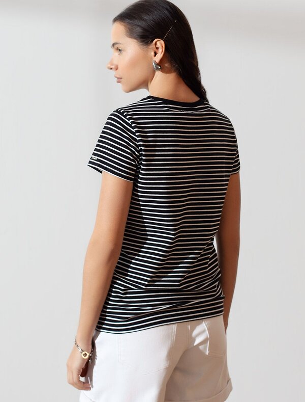 VILATTE Футболка 583442 D49.155 черный-белый