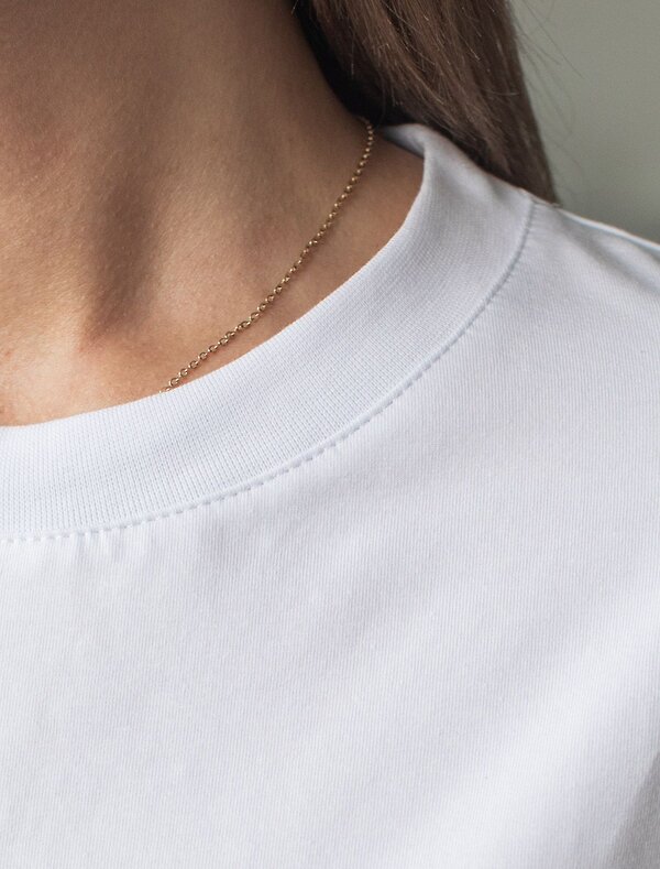 VILATTE Футболка 583452 D49.158 белый_листья