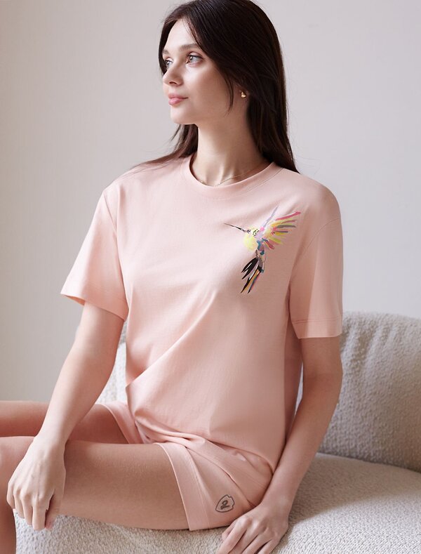 VILATTE Футболка 583456 D49.158 пудра_колибри