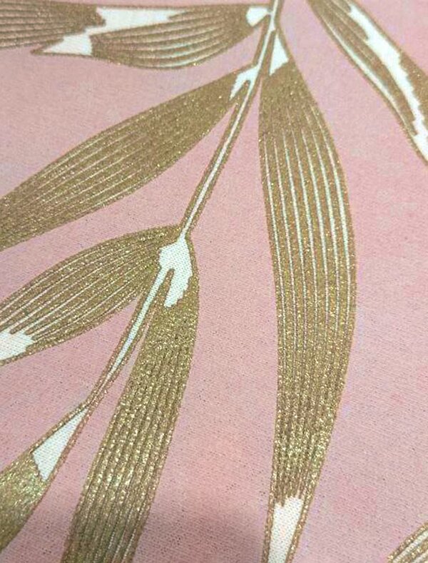 VILATTE Футболка 583457 D49.158 пудра_листья