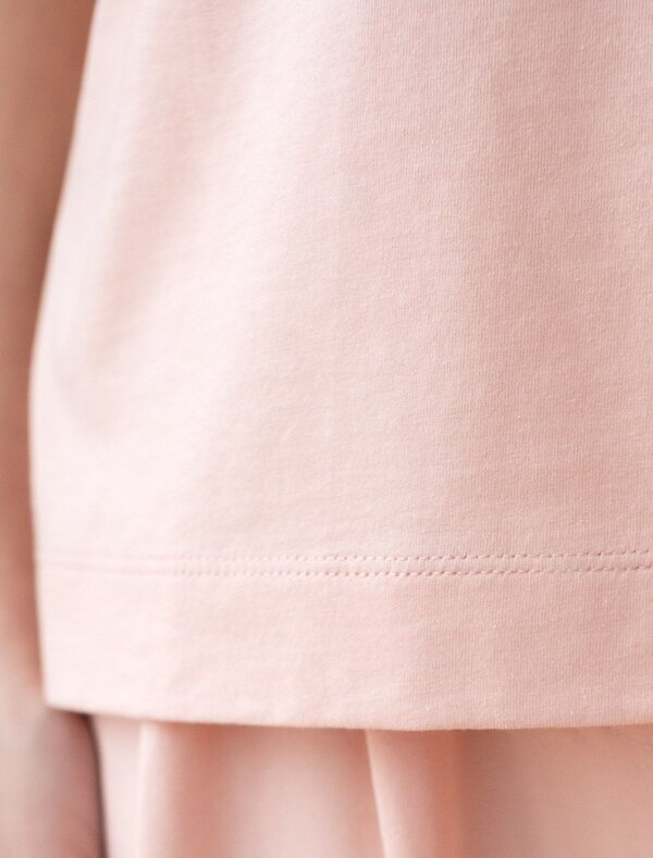 VILATTE Футболка 583457 D49.158 пудра_листья