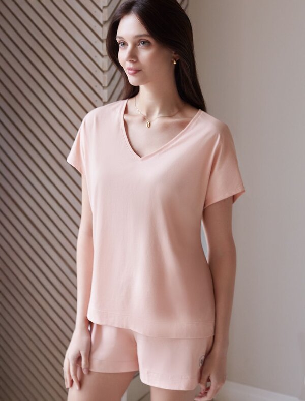 VILATTE Футболка 583466 D49.159 пудра