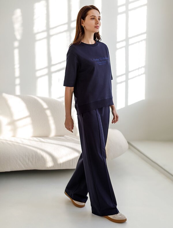 VILATTE Футболка 583471 D49.169 т.синий_vintage