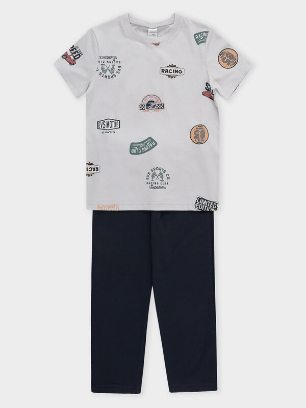 CROCKID Пижама 583476 К 1646 светло-серый5