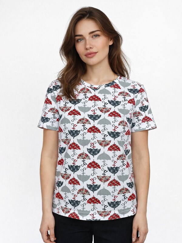 Binita Футболка 583503 1265-2 бело-красная