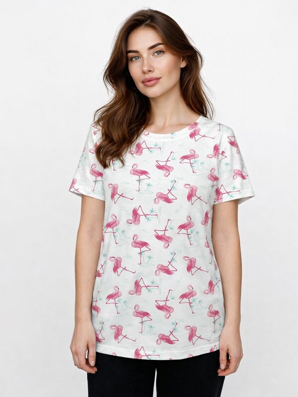Binita Футболка 583504 1265-3 бело-розовая