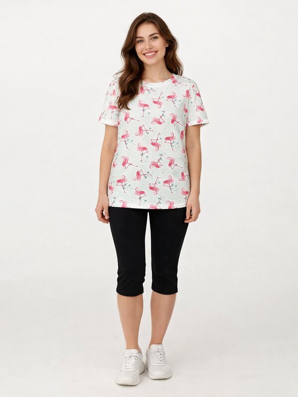Binita Футболка 583504 1265-3 бело-розовая