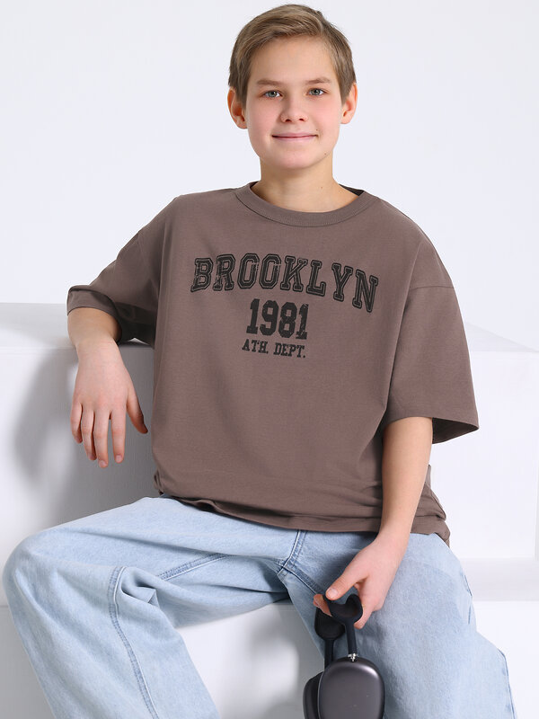 Апрель Футболка 583516 1ПДФК5011001 светло-коричневый
