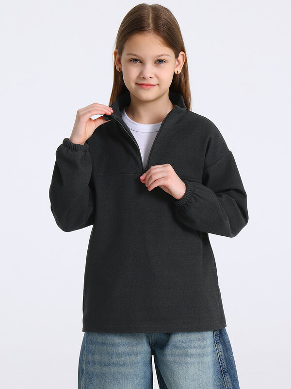 Апрель Толстовка 583527 1ДДШД5052303 черный графит