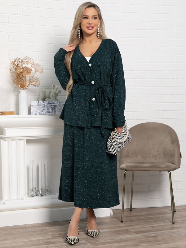 LT Collection Кардиган 583548 Б15052-39М темно-зеленый