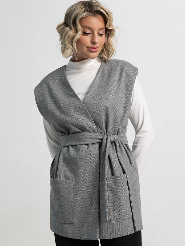 LT Collection Жилет 583554 Б15144-16М серый