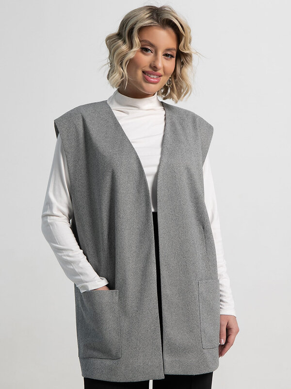 LT Collection Жилет 583554 Б15144-16М серый