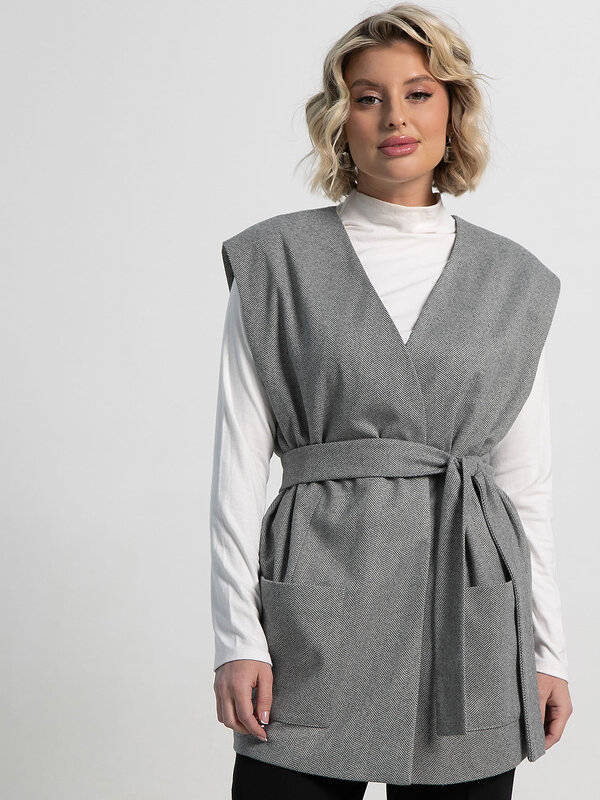 LT Collection Жилет 583554 Б15144-16М серый