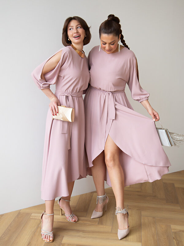 LT Collection Платье 583559 П15165-1М розовый