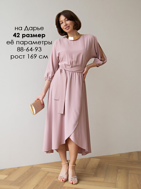 LT Collection Платье 583559 П15165-1М розовый