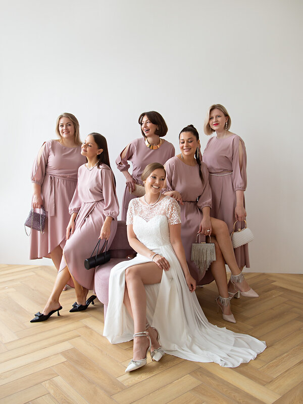 LT Collection Платье 583559 П15165-1М розовый