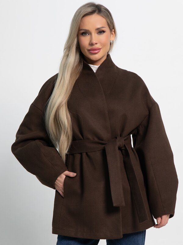 LT Collection Пальто 583563 Б15185-5М коричневый