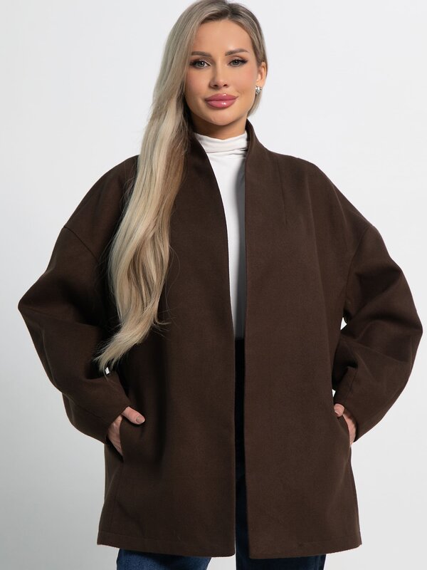 LT Collection Пальто 583563 Б15185-5М коричневый