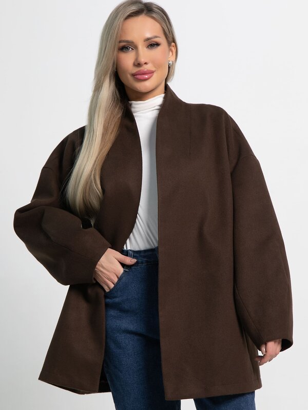 LT Collection Пальто 583563 Б15185-5М коричневый