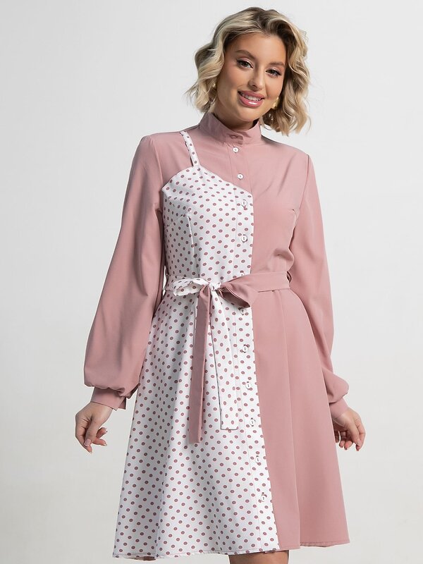 LT Collection Платье 583574 П15202-13М розовый