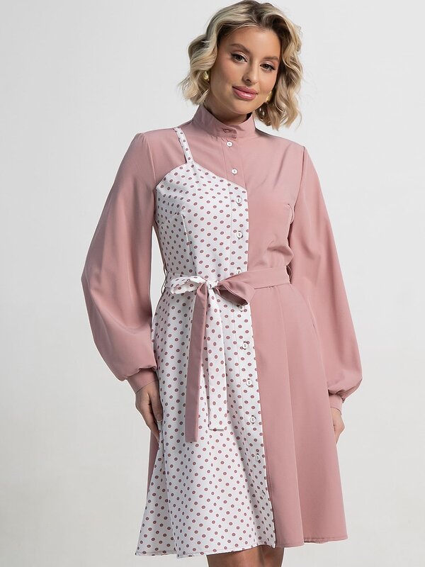 LT Collection Платье 583574 П15202-13М розовый