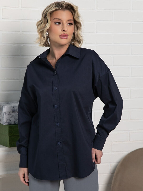 LT Collection Рубашка 583582 Б15224-53М темно-синий