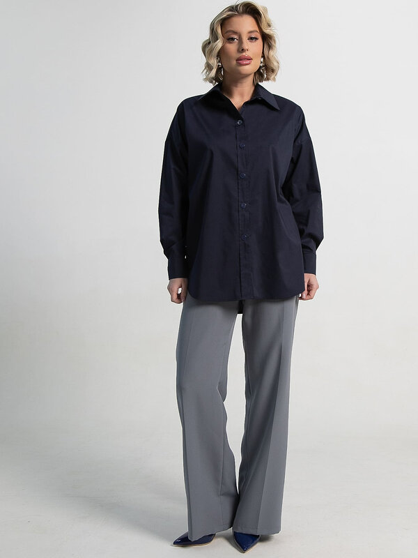 LT Collection Рубашка 583582 Б15224-53М темно-синий