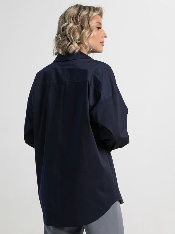 LT Collection Рубашка 583582 Б15224-53М темно-синий