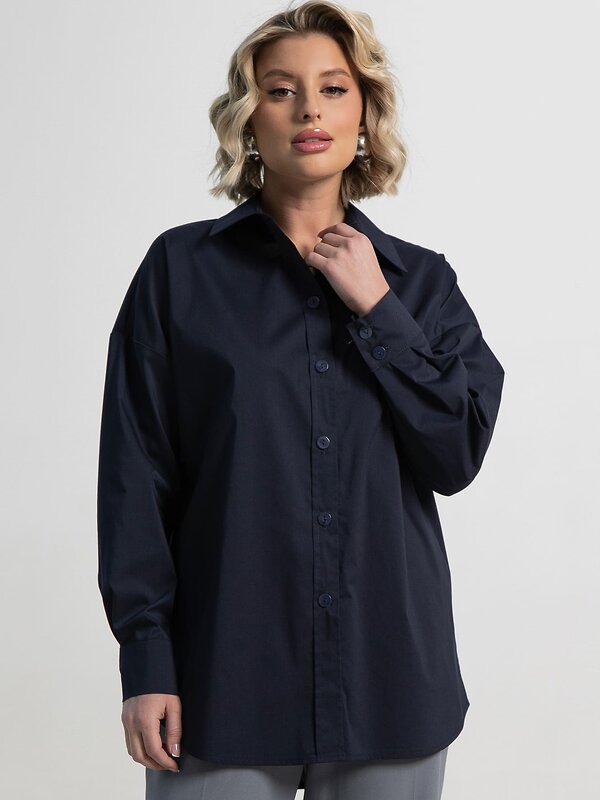 LT Collection Рубашка 583582 Б15224-53М темно-синий