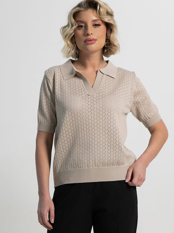 LT Collection Поло 583592 Б15276-7М бежевый