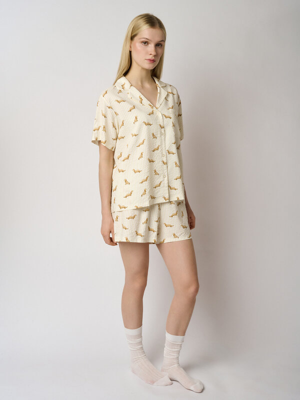 INDEFINI Пижама 583607 5246TBD Молочный