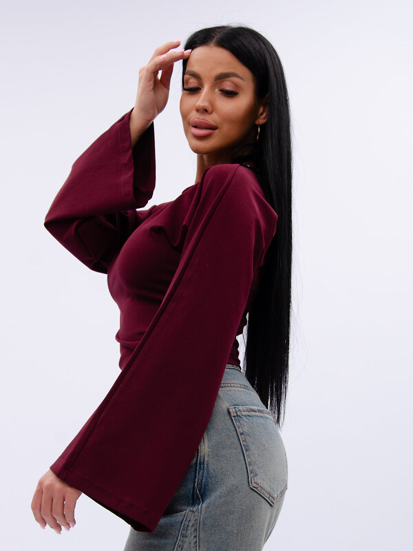 Malina Лонгслив 583660 1005 бордовый