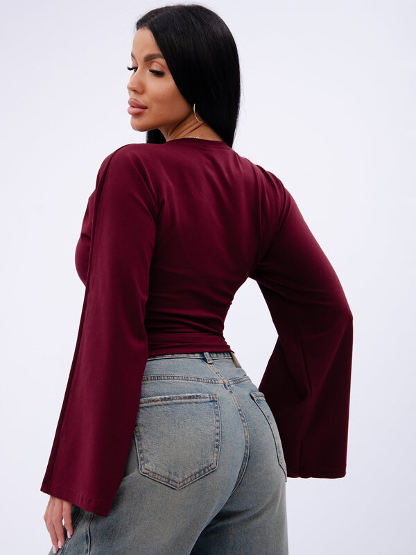Malina Лонгслив 583660 1005 бордовый