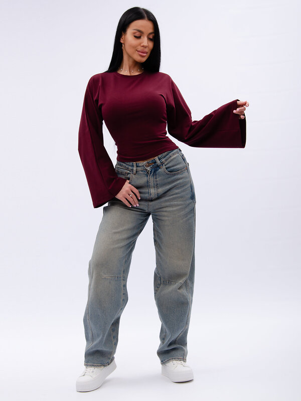 Malina Лонгслив 583660 1005 бордовый