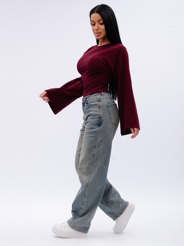 Malina Лонгслив 583660 1005 бордовый