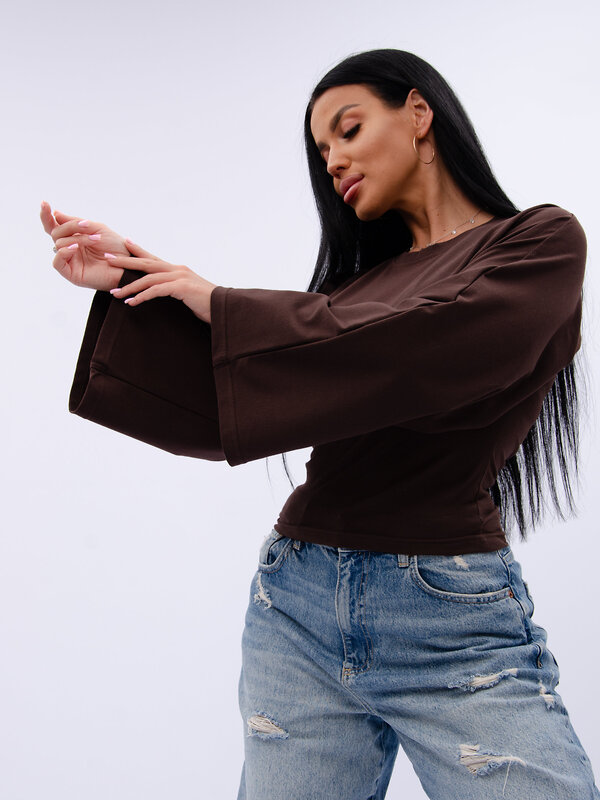 Malina Лонгслив 583661 1005к коричневый