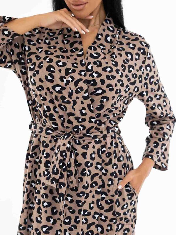 Текс-плюс Халат 583663 НФ-00155430 Коричневый,черный