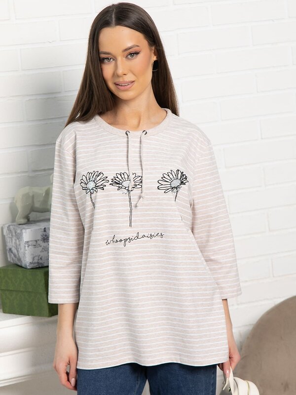 LT Collection Блуза 583725 Б15286-18М бежевый